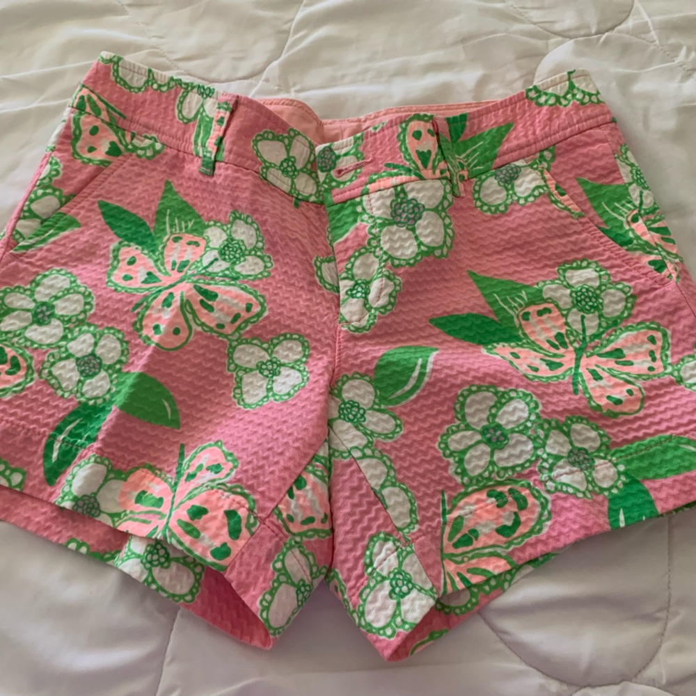 Lilly Pulitzer Pretty Pink Tootie Callahan Shorts Size 4